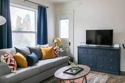 Living room with Smart TV