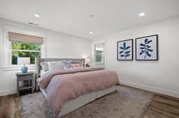 Master bedroom with king bed that is comfy, cozy and oh so relaxing!