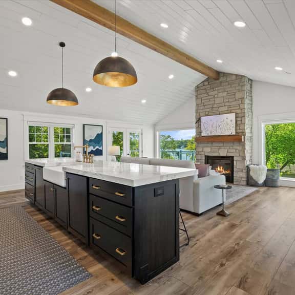 Main house kitchen - fully stocked with everything you need to enjoy a meal in