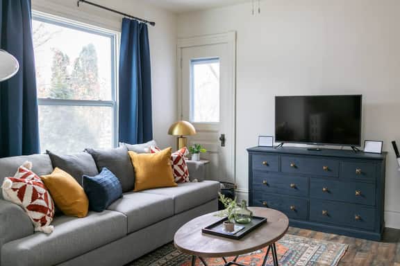 Living room with Smart TV