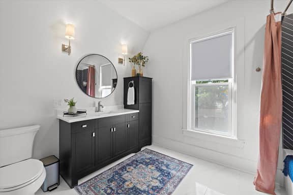 Bathroom off master bedroom.  All the essential included.  Second floor.